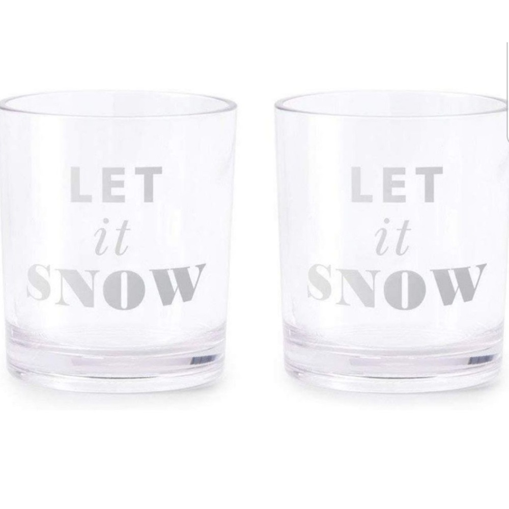 NWT! Kate Spade Let It Snow Tumbler Set 2! 12oz…